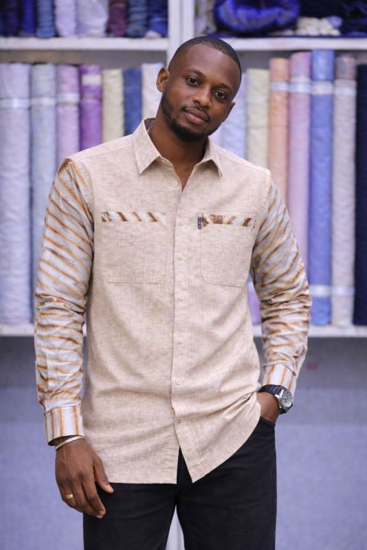 Chemise Premium Beige Manches Longues - Taille: XL