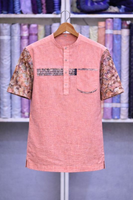 Chemise Tunisie Premium Rose Corail. Taille: XL