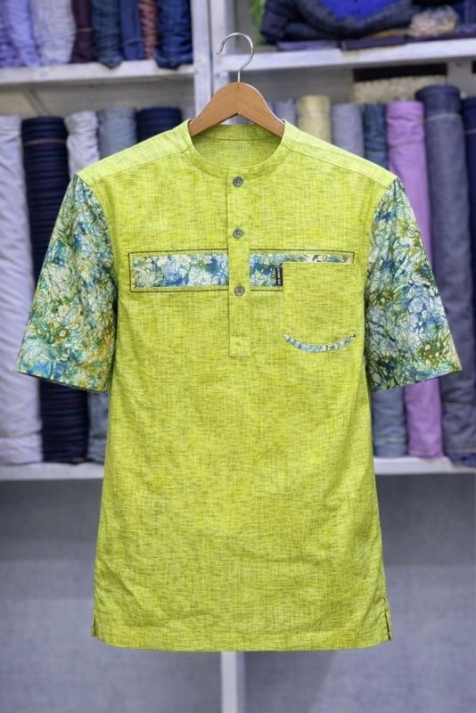 Chemise Tunisie Premium Vert Citron - Taille: XL