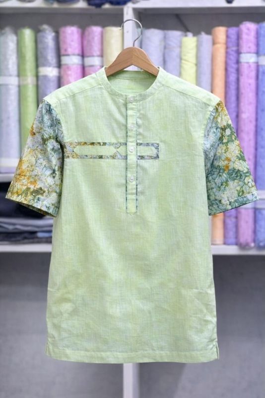 Chemise Tunisie Premium Vert Menthe. Taille: XL